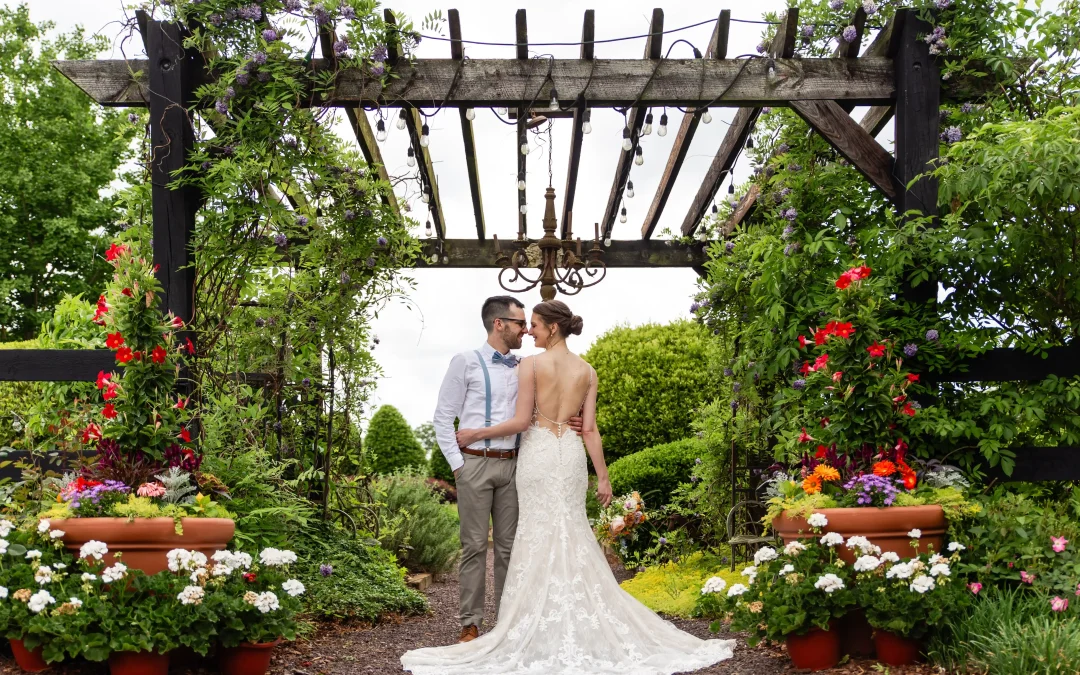 Modern Rustic Garden Wedding at The Little Herb House: Dusty Blue, Citrus Accents, and Sustainable Floral Design